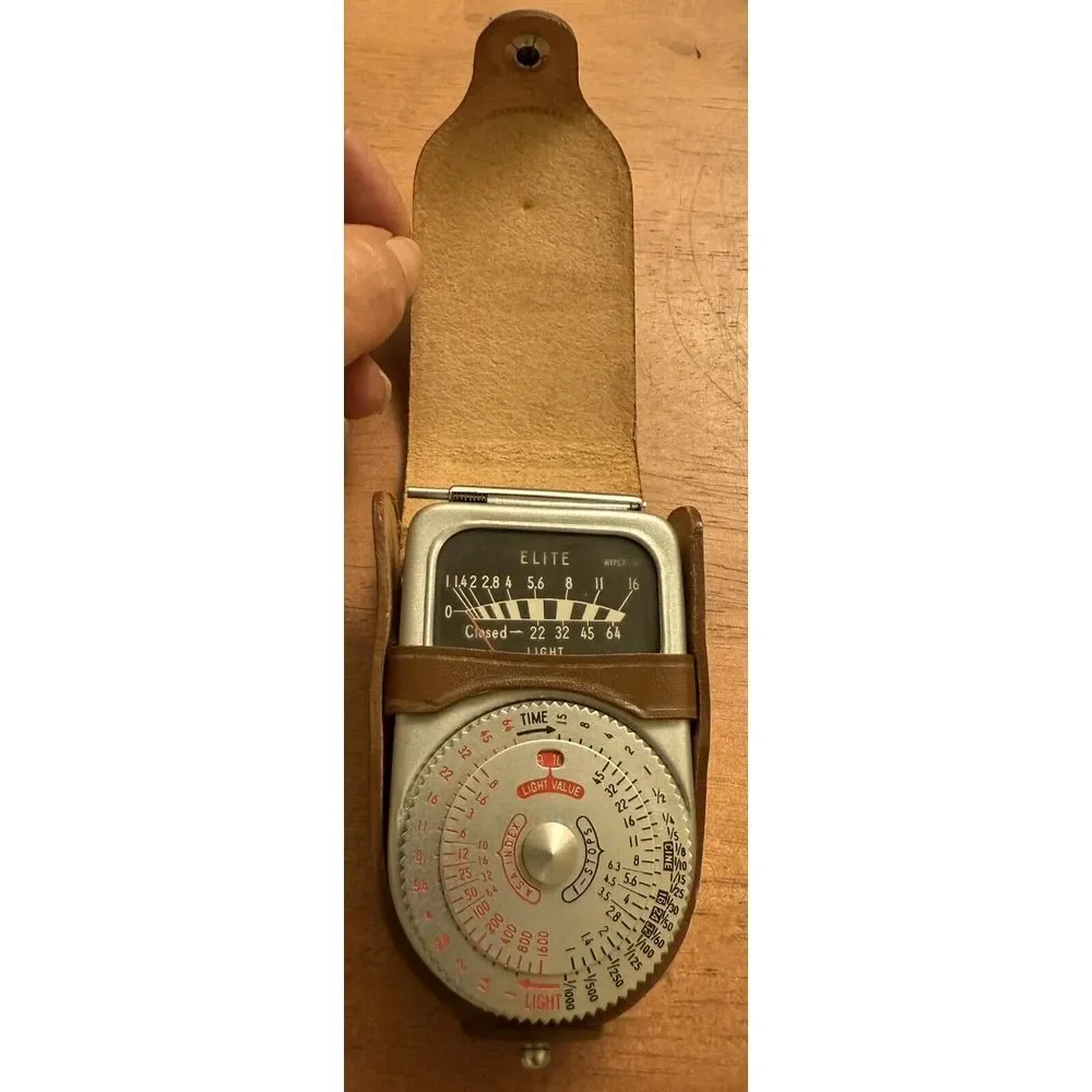 ELITE HYPER Exposure Meter Photo-Electric w/ Case & Box‎ Made in Japan